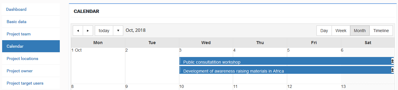 Calendar