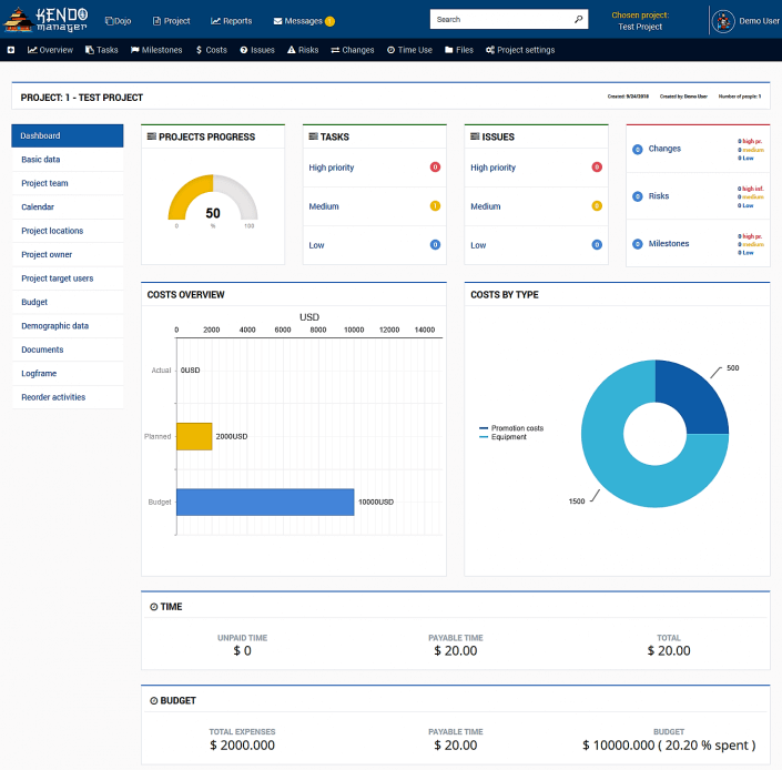 Enterprise Project Management Software | Kendo Manager Modules