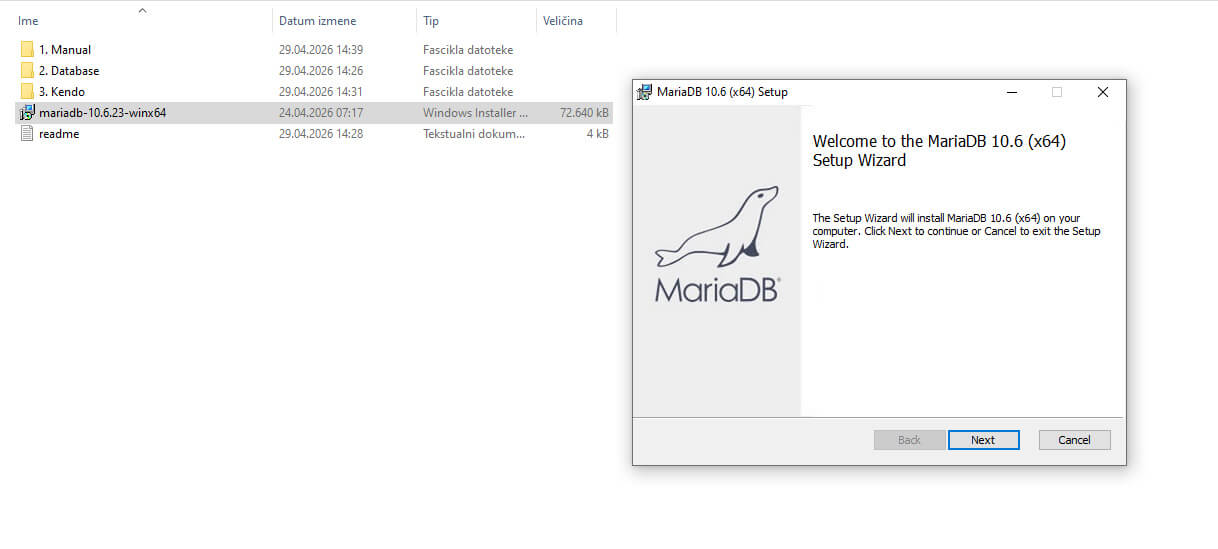 Mariadb installation