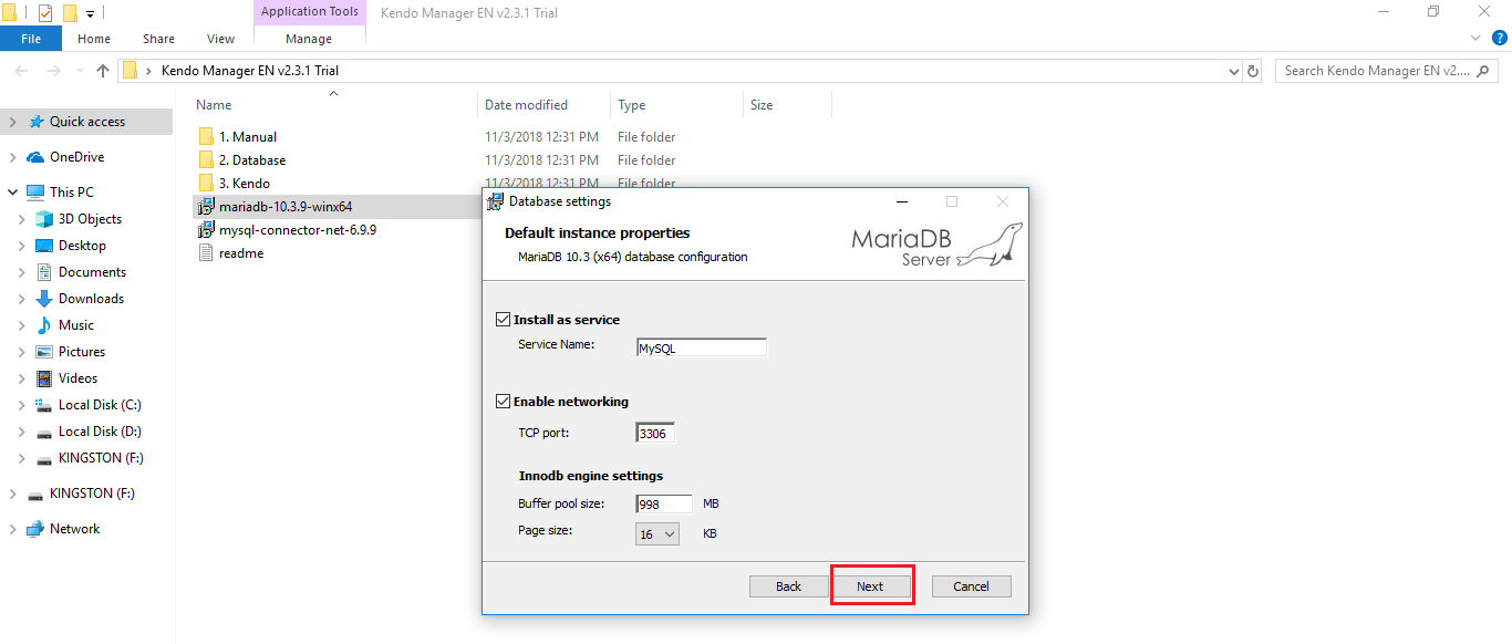 mariadb settings